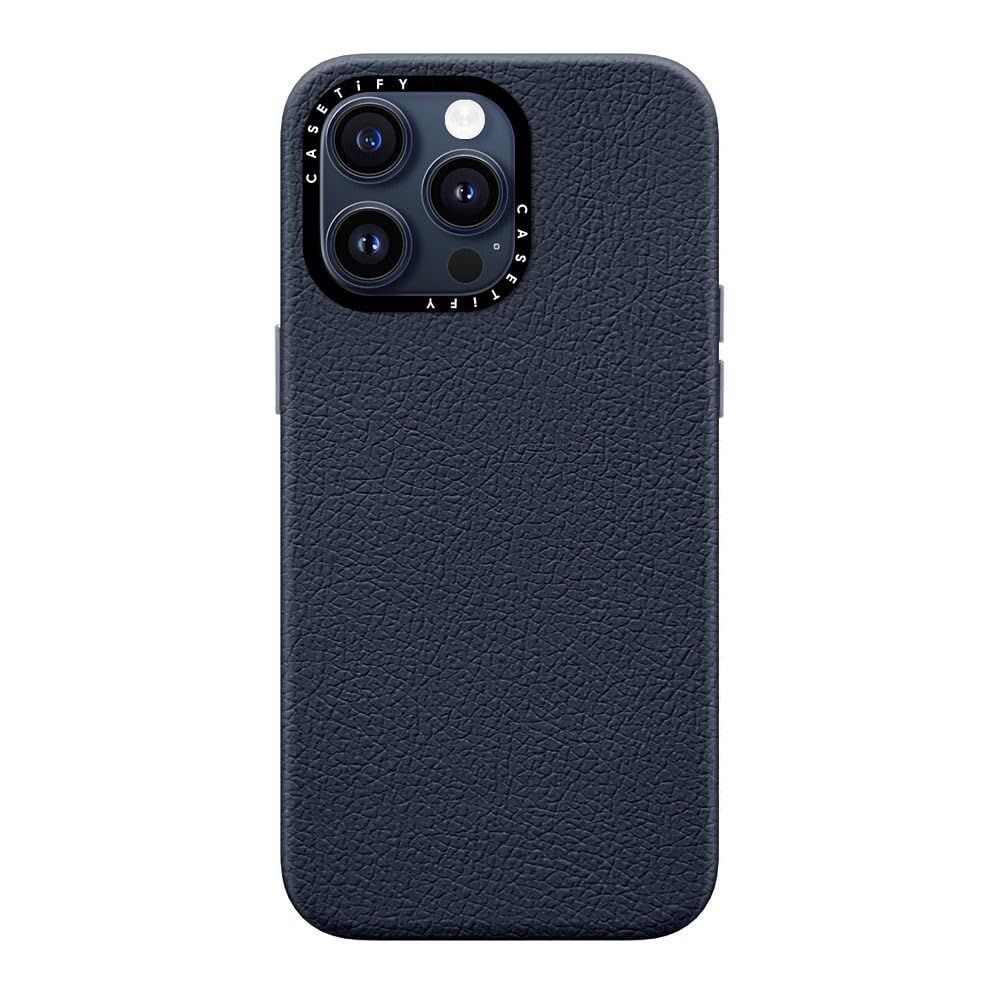 CASETiFY ペブル iPhone 15 Pro Max ケース [1.5mからの落下試験をクリア / MagSafe に対応] - ネイビーブルーma b1cd11c5
