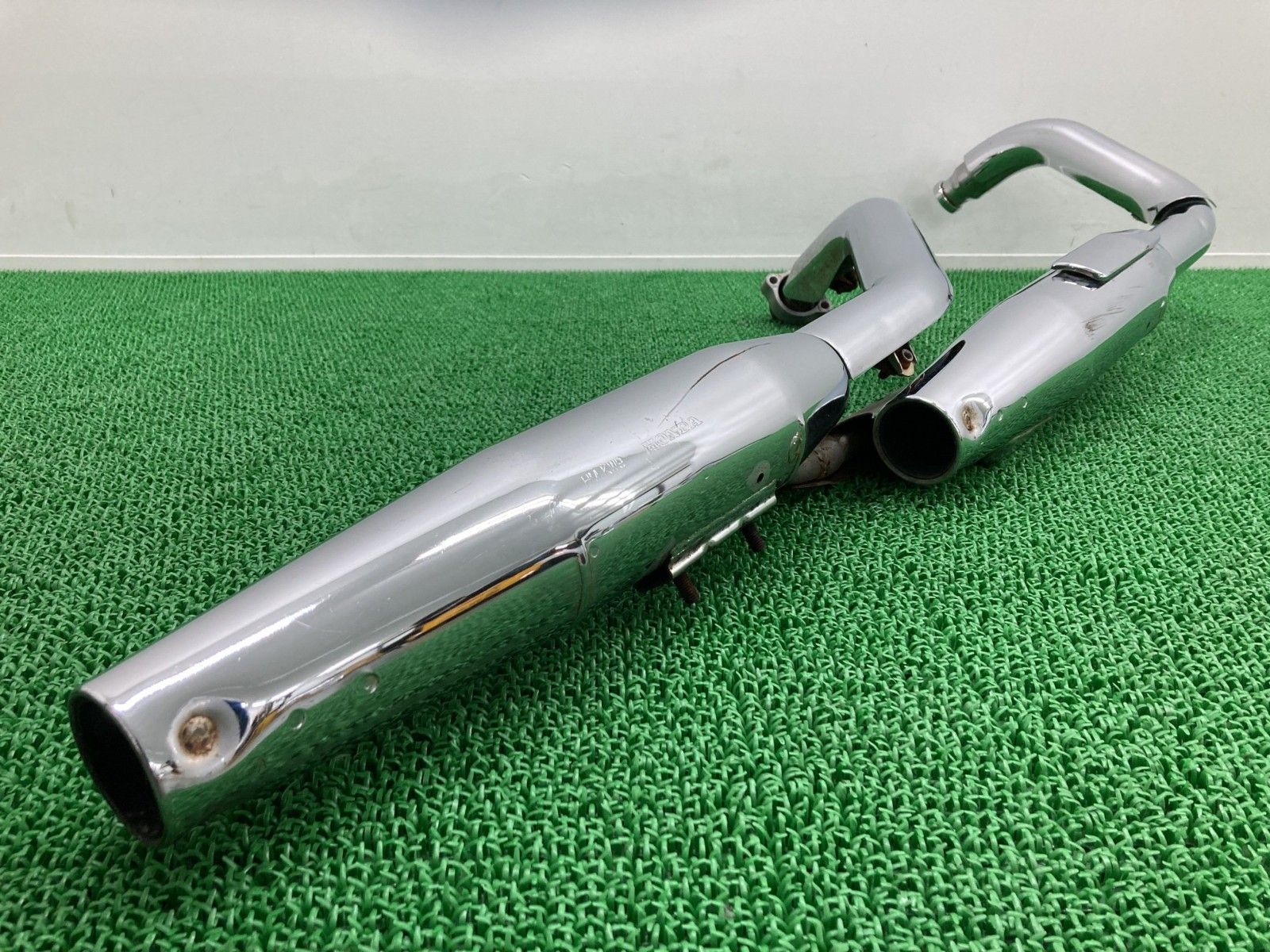 スティード400 マフラー KW9 ホンダ 純正 中古 NC26 STEED400 ヒートガード Zu - サムネイル