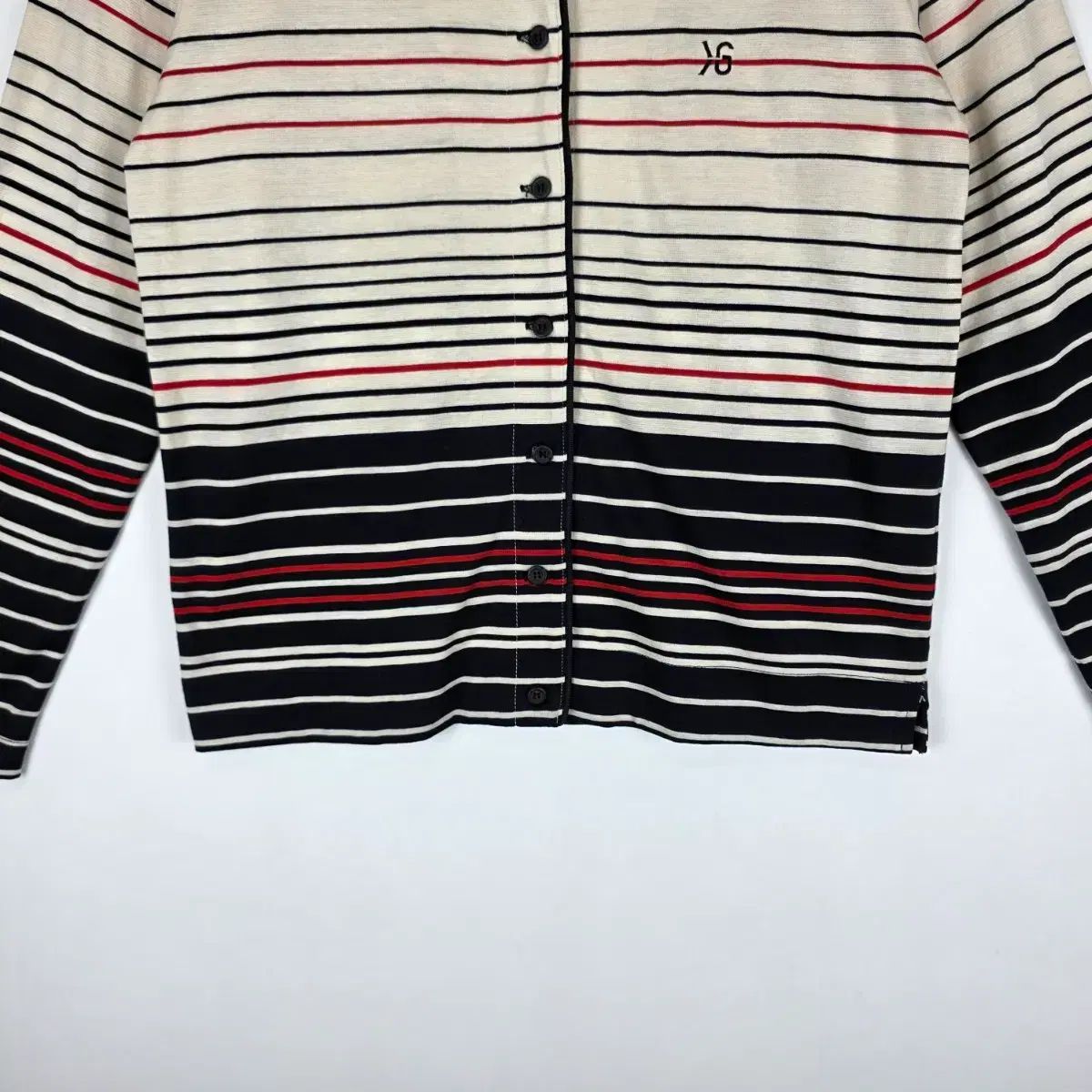 KENZO ケンゾー シグネチャー ロゴ バイカラー カーディガン