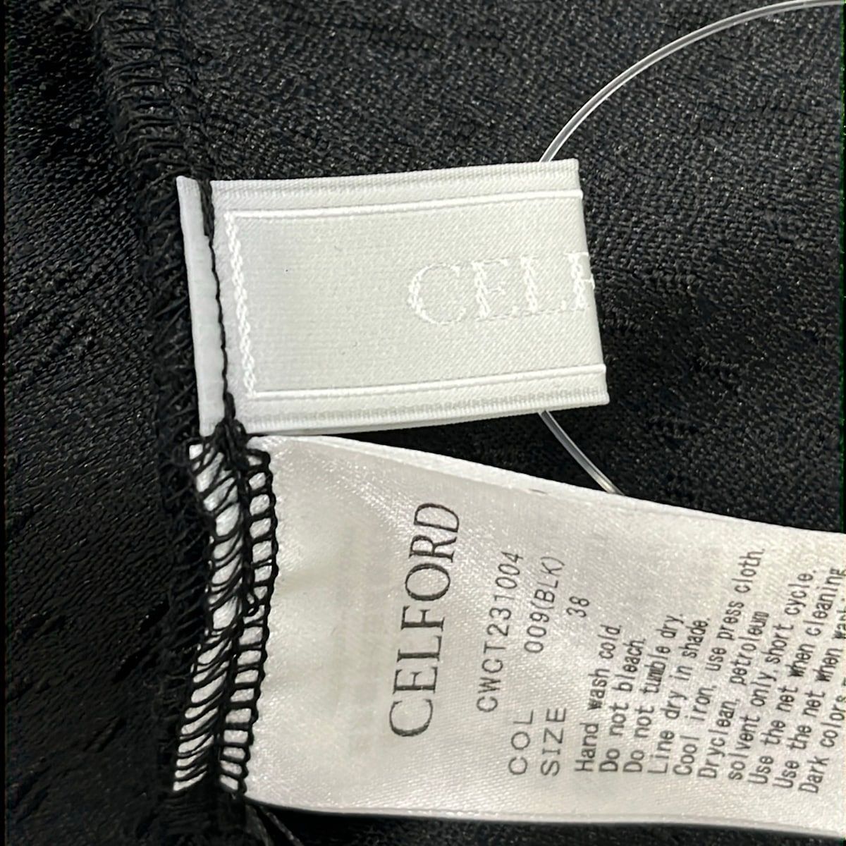 CELFORD(セルフォード) チュニック サイズ38 M レディース美品 - 黒 Vネック/長袖/フリル