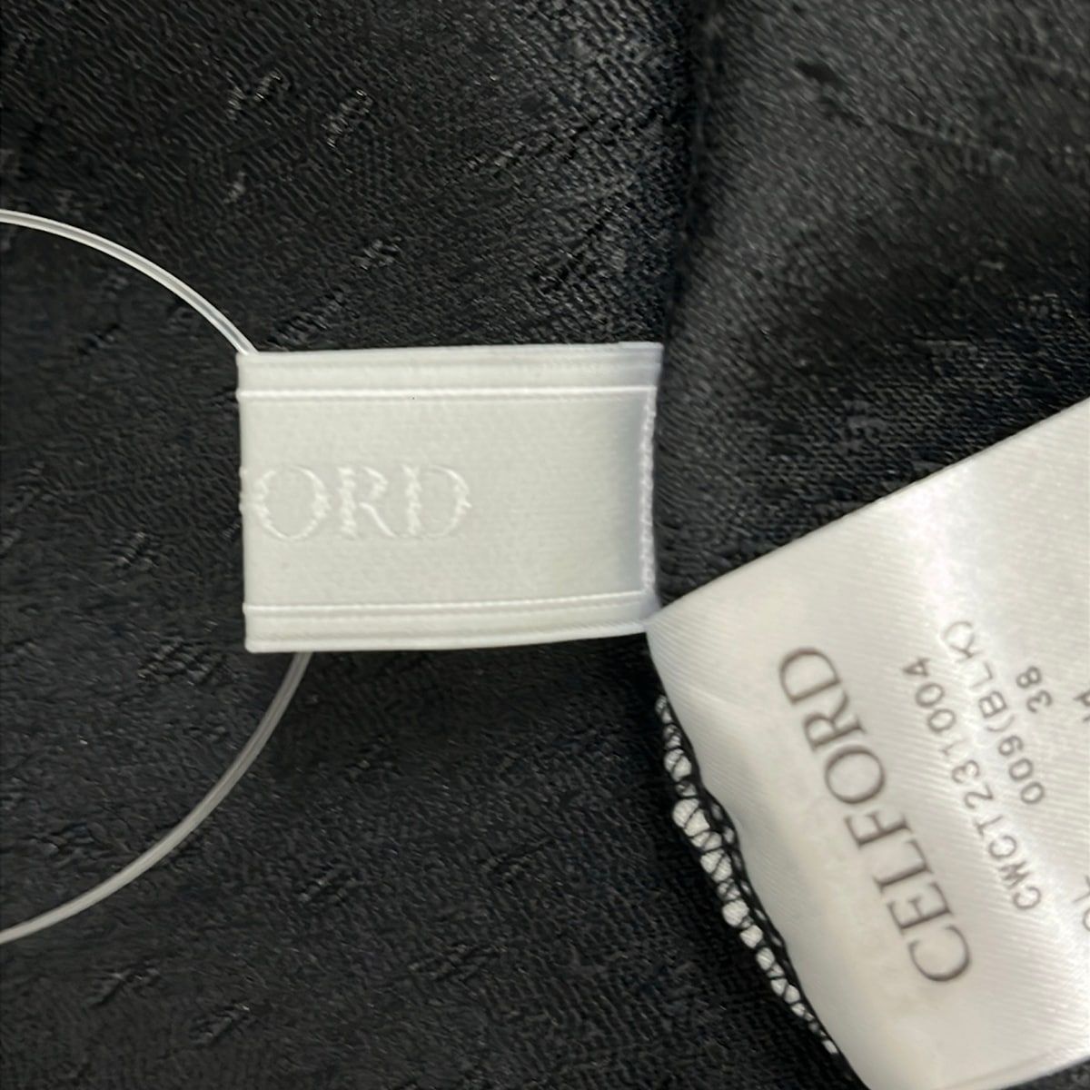 CELFORD(セルフォード) チュニック サイズ38 M レディース美品 - 黒 Vネック/長袖/フリル