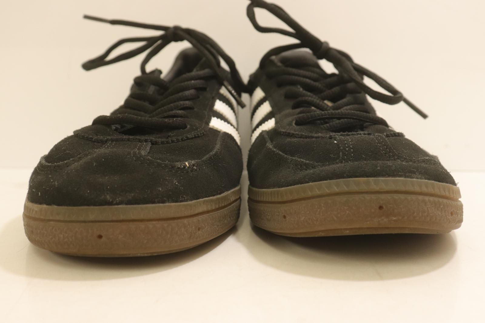 【中古】 adidas メンズスニーカー 28cm HANDBALL SPEZIAL adidas 28cm 黒 ブラック 白 ホワイト ロゴ