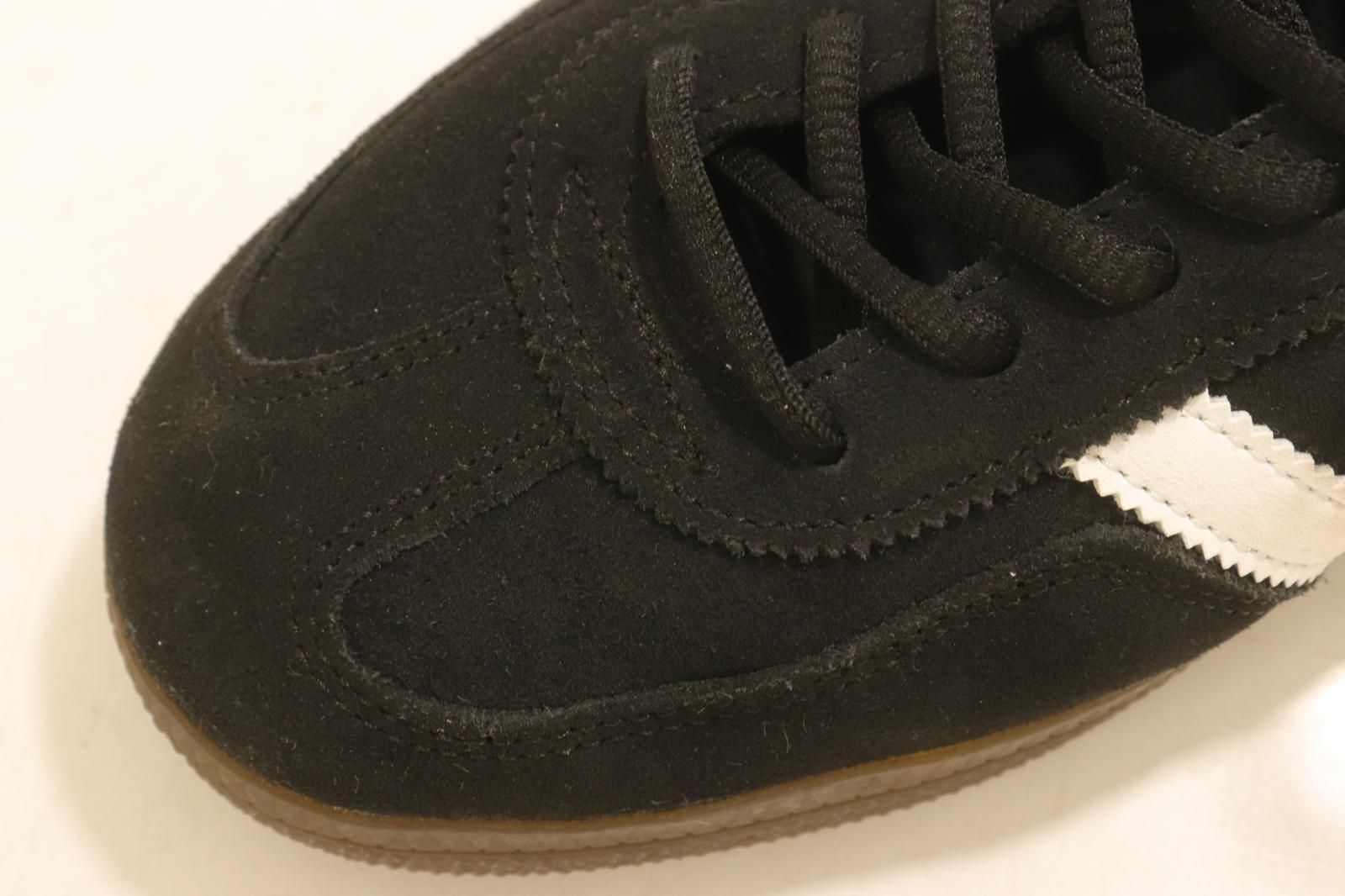 【中古】 adidas メンズスニーカー 28cm HANDBALL SPEZIAL adidas 28cm 黒 ブラック 白 ホワイト ロゴ