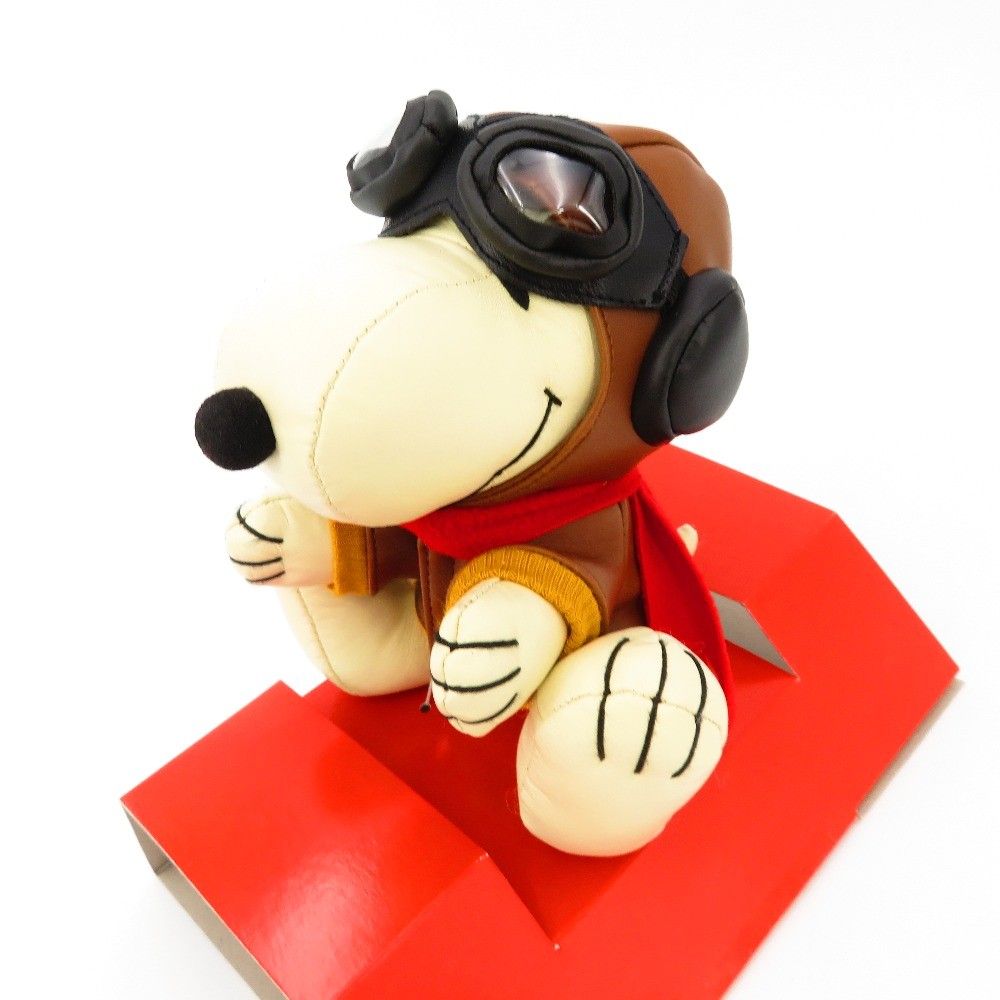 レザースヌーピー FLYING ACE 1103 ぬいぐるみ シリアルナンバー入り 1103/2000 キャラクターグッズ レザースヌーピー FLYING ACE 1103 ぬいぐるみ シリアルナンバー入り 1103/2000 キャラクターグッズ