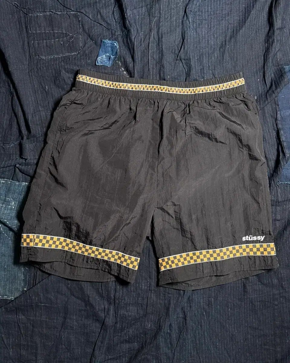 STUSSY ジャカード チェッカーボード パータン ショーツ S