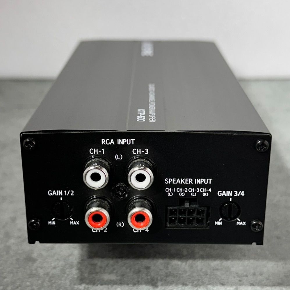アルパイン KTP-600 4チャンネルパワーアンプ 高音質RCA・配線付