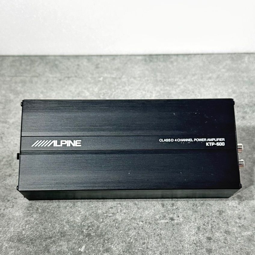 アルパイン KTP-600 4チャンネルパワーアンプ 高音質RCA・配線付