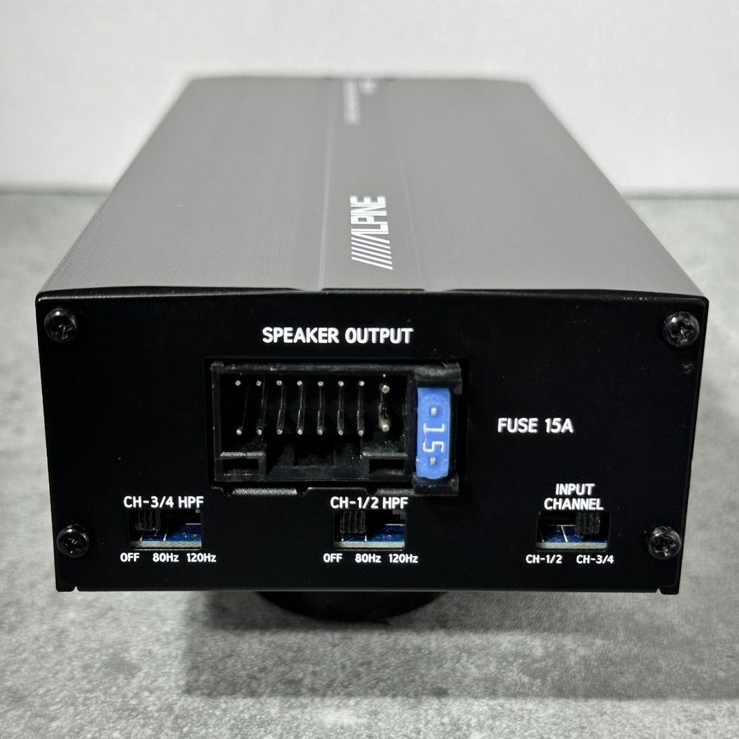 アルパイン KTP-600 4チャンネルパワーアンプ 高音質RCA・配線付