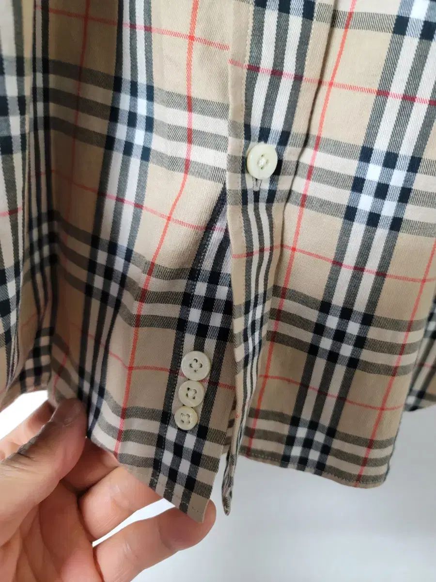 バーバリー ロンドン チェック シャツ 39(M) 実寸95 バーバリー ロンドン チェック シャツ 39(M) 実寸95