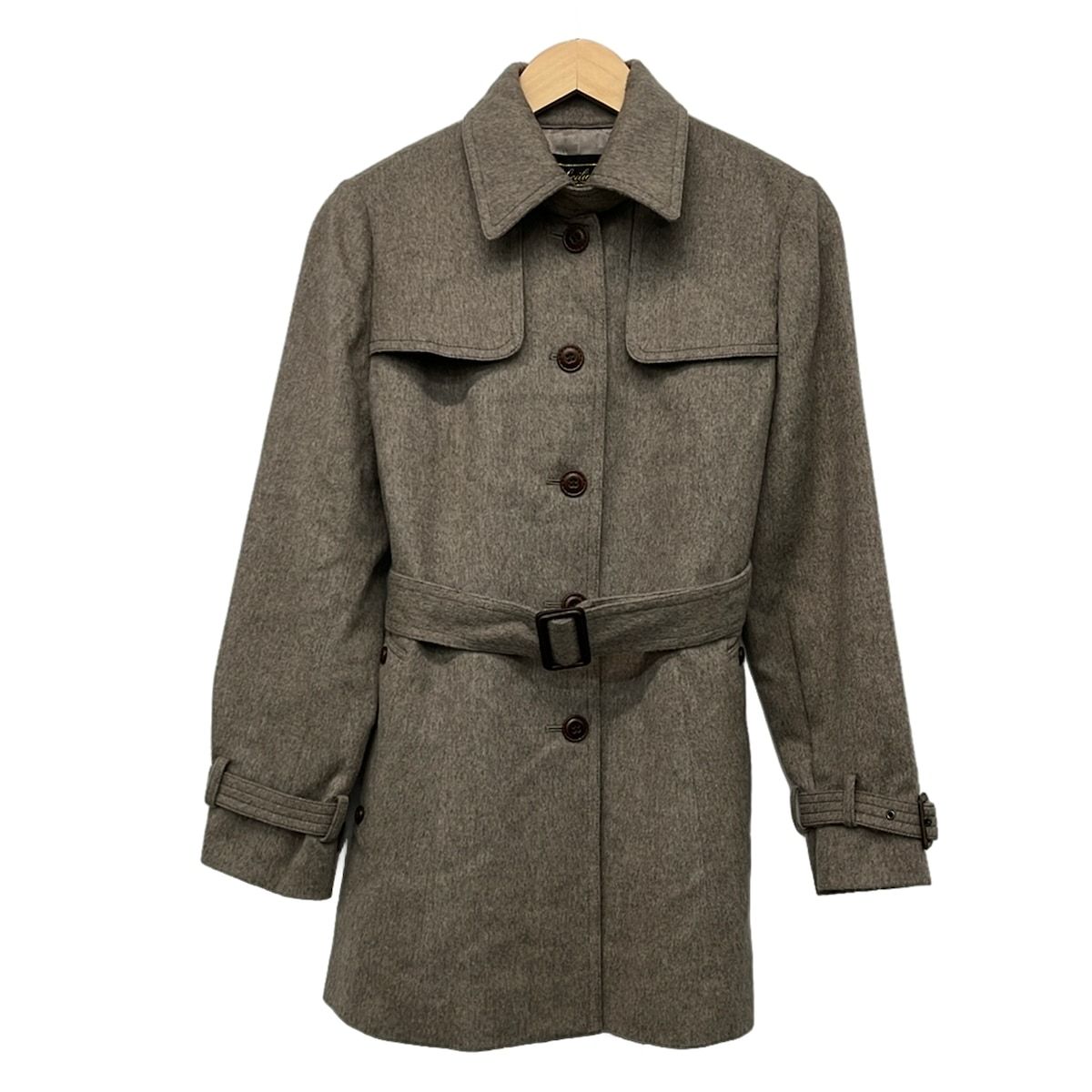 Leilian(レリアン) コート サイズ11 M レディース美品 - グレーベージュ 長袖/冬