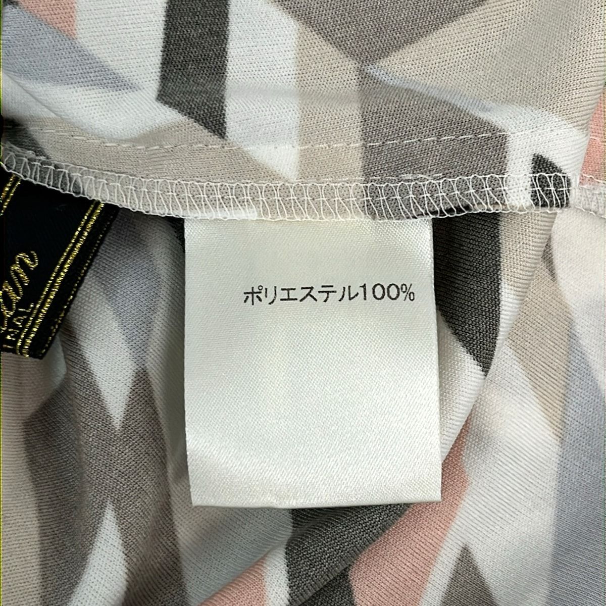 Leilian(レリアン) ワンピース サイズ11 M レディース美品 - ダークブラウン×白×ベージュ クルーネック/七分袖/ミニ