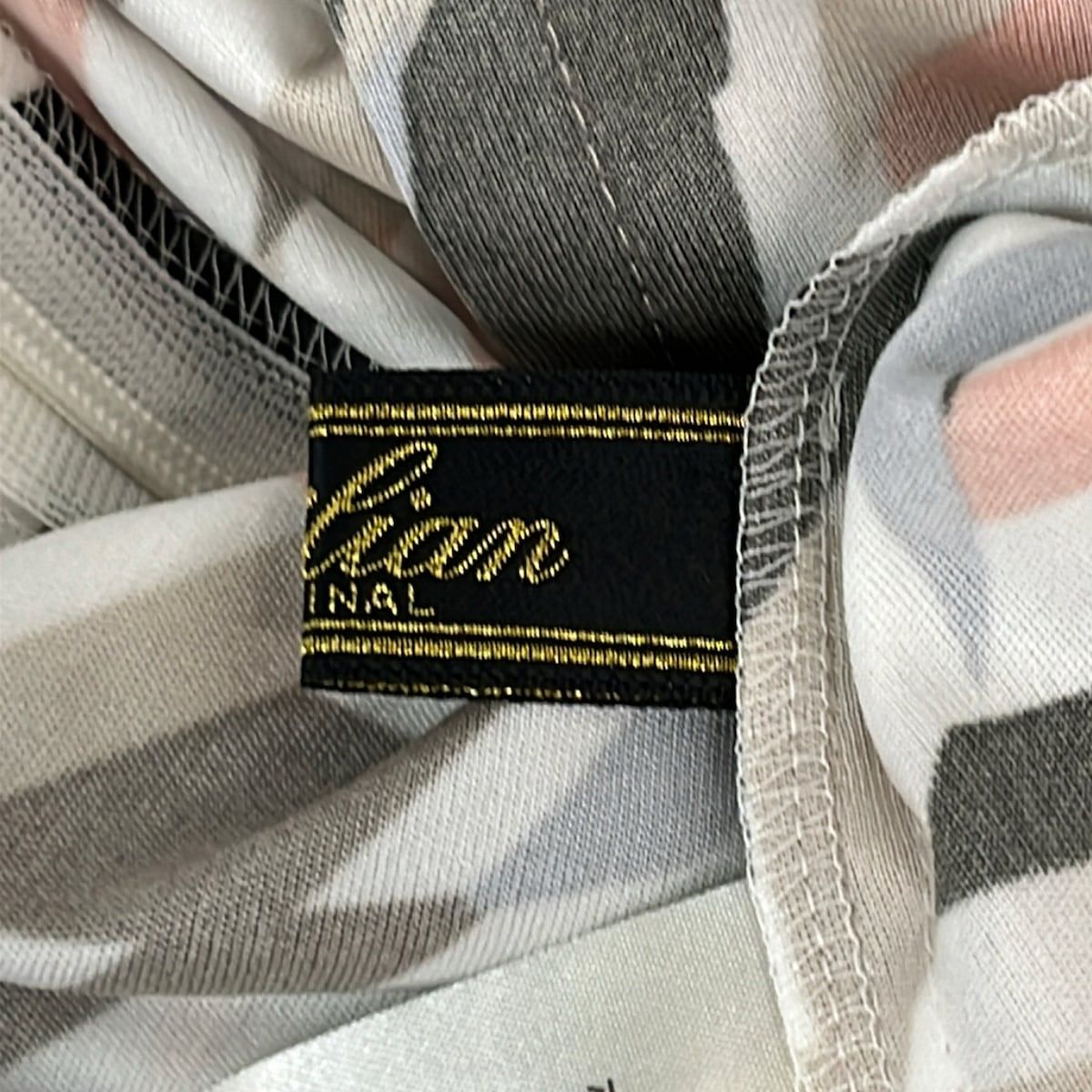 Leilian(レリアン) ワンピース サイズ11 M レディース美品 - ダークブラウン×白×ベージュ クルーネック/七分袖/ミニ