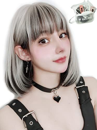 エムグランデ ウィッグ クリエイティブライン 【現役トップスタイリスト監修】 6点セット ハイトーンカラー レディース かつら wig ボブ セミロング ロング 小顔効果 フルウィッグ ベージュミックスbob DY33C″mn 5cbe88a9