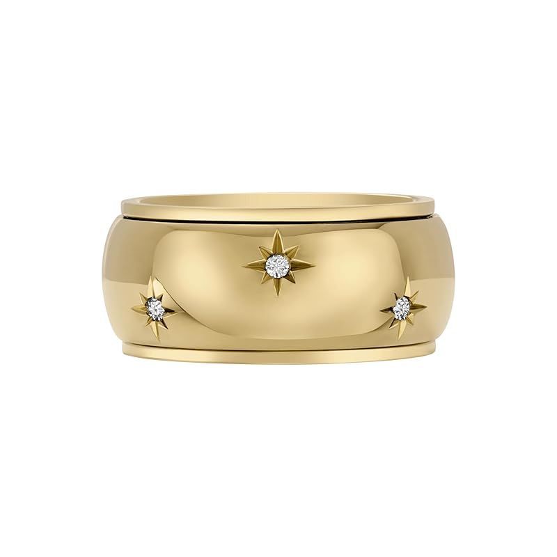[フォッシル] Fossil レディース SADIE SHINE BRIGHT ゴールドトーン ステンレススチール フィジェットバンドリング、JF048357107