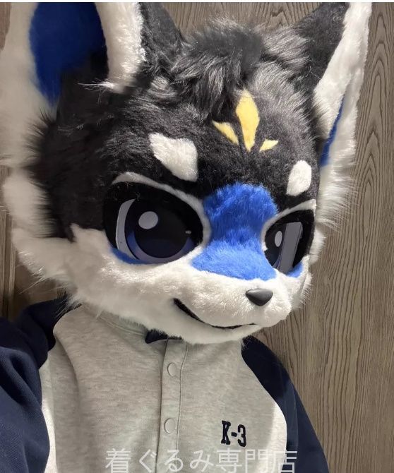 犬　猫　着ぐるみ ヘッド全頭　ヘッド ケモノ ファースーツ ぬいぐるみ コスプレ コスチューム Kurumi 一点物 C461