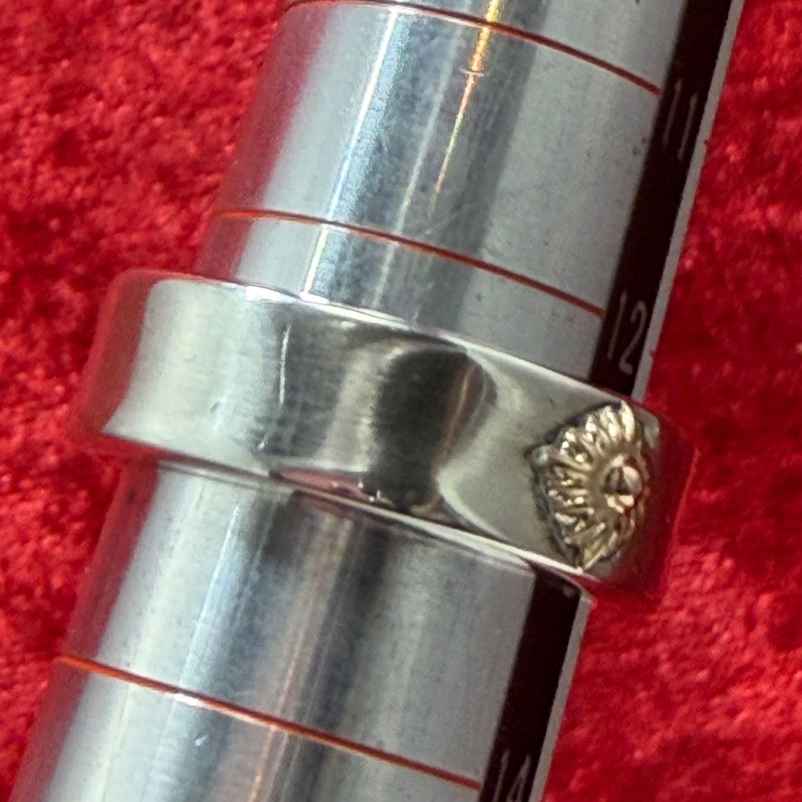 美品 太陽神 リング12.5号 SILVER×K18 9.2g アリゾナフリーダム
