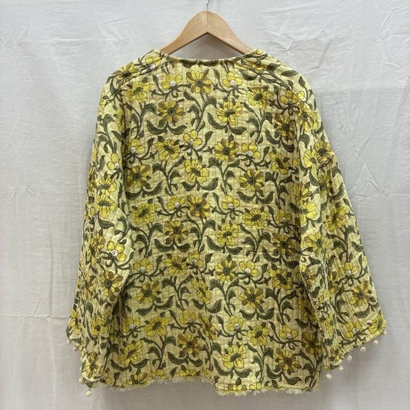 フリーダ 23ss インド リバーシブル キルト ジャケット 花柄