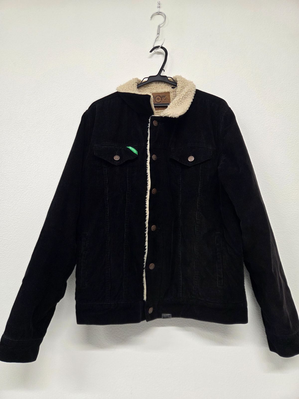 LRG エルアールジー コーデュロイ ボアジャケット ブラック L シェルパ