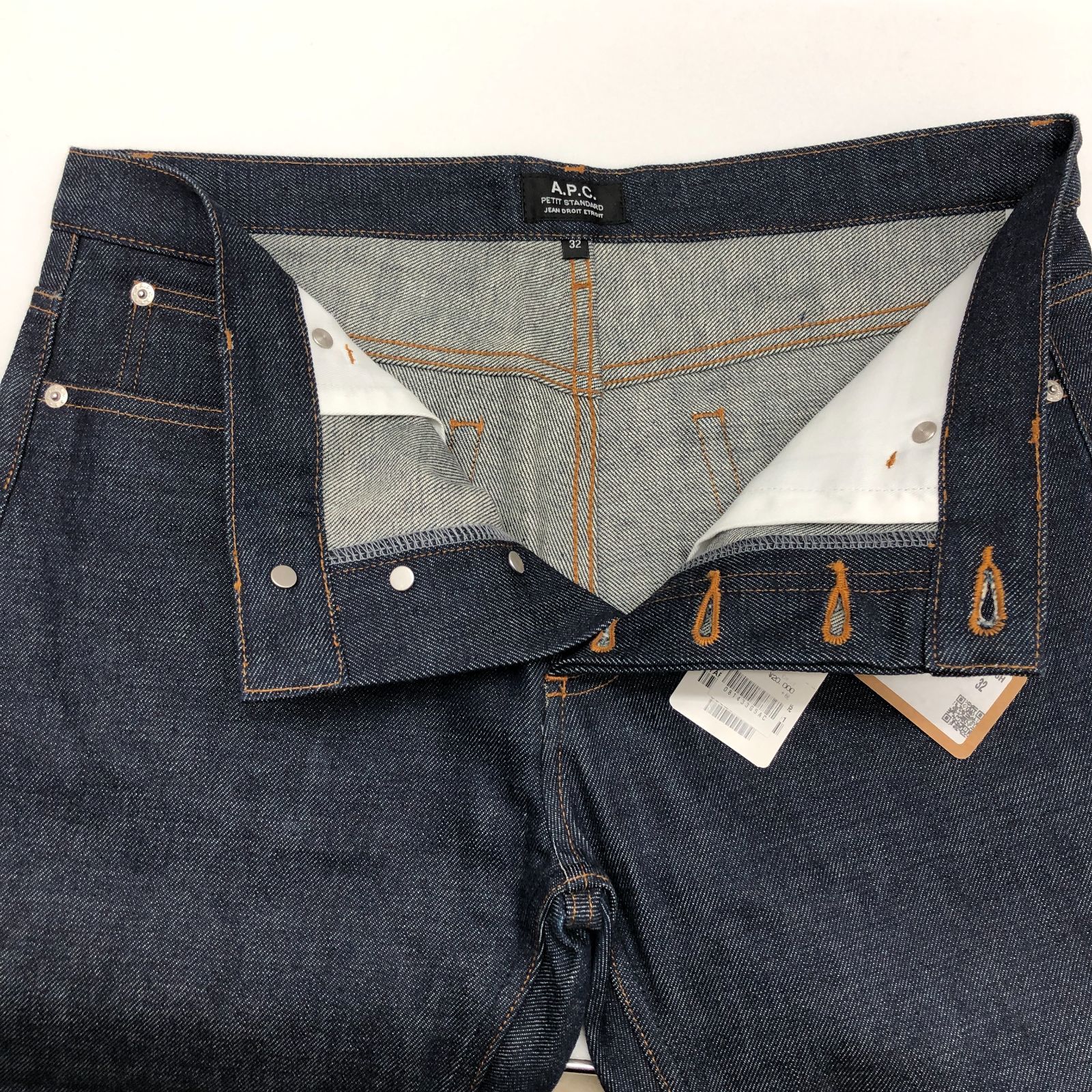 【タグ付き/美品】A.P.C アーペーセー デニムパンツ 32 メンズ インディゴ ボタンフライ ベトナム製 SGSF26-1990