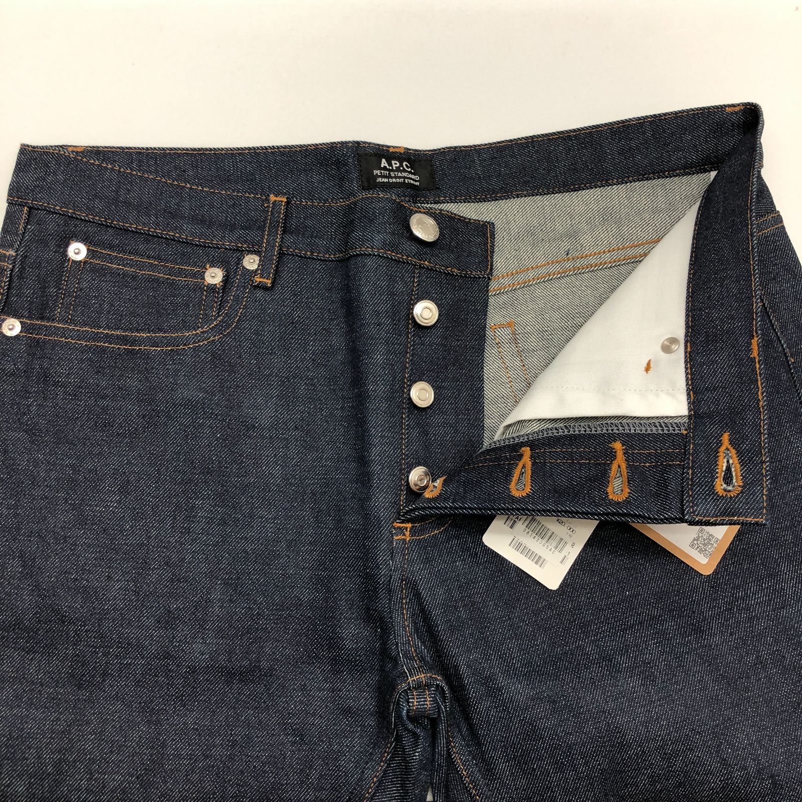 【タグ付き/美品】A.P.C アーペーセー デニムパンツ 32 メンズ インディゴ ボタンフライ ベトナム製 SGSF26-1990