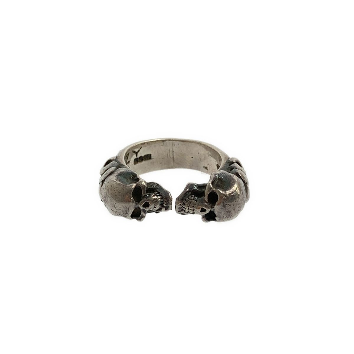 CRAZY PIG / クレイジーピッグ | SV925 Two Skulls Ring スカルリング | シルバー | メンズ