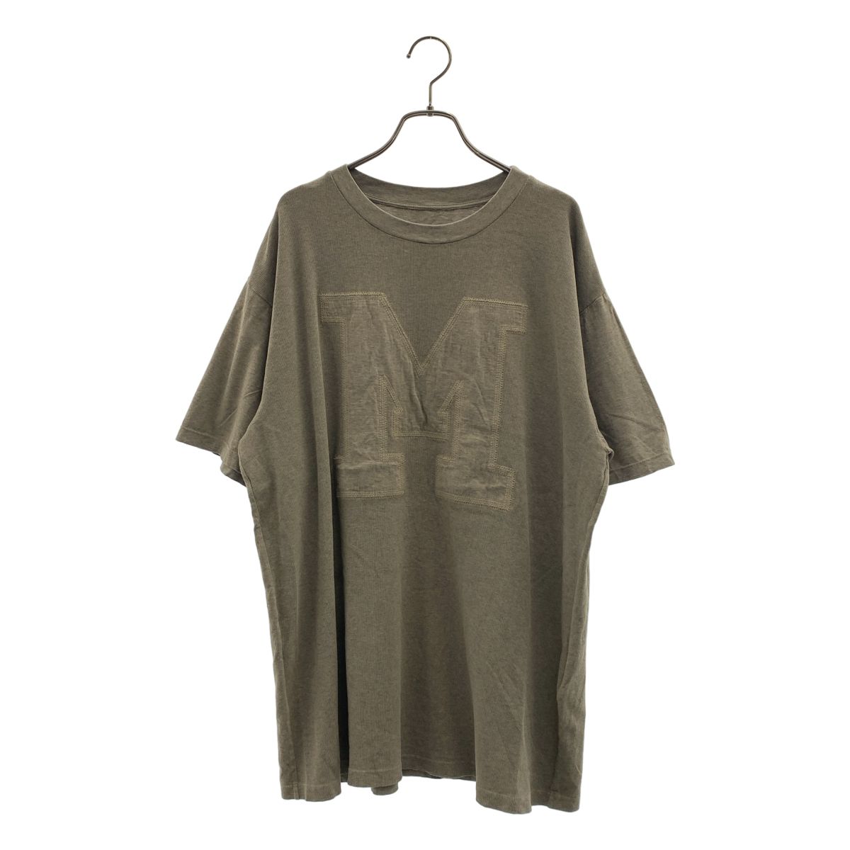 MM6 Maison Margiela / エムエムシックスメゾンマルジェラ | 2022SS | コットン イニシャルロゴ Tシャツ | S | グレー | レディース