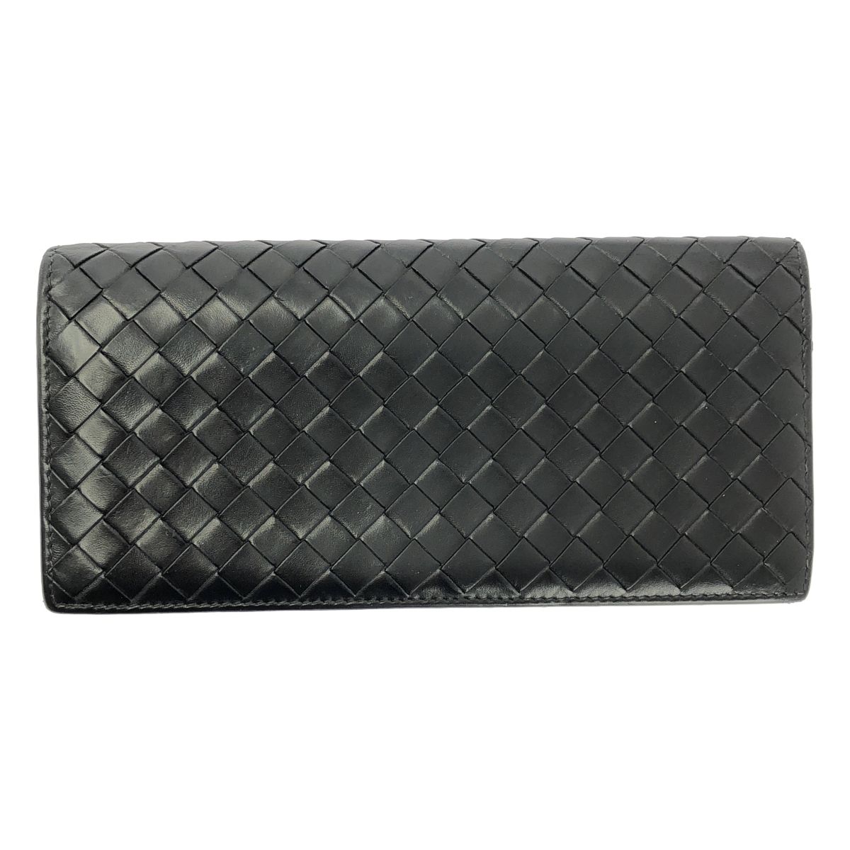 BOTTEGA VENETA / ボッテガヴェネタ | レザー イントレチャート ウォレット 財布 / ユニセックス | ブラック | メンズ 15,624円