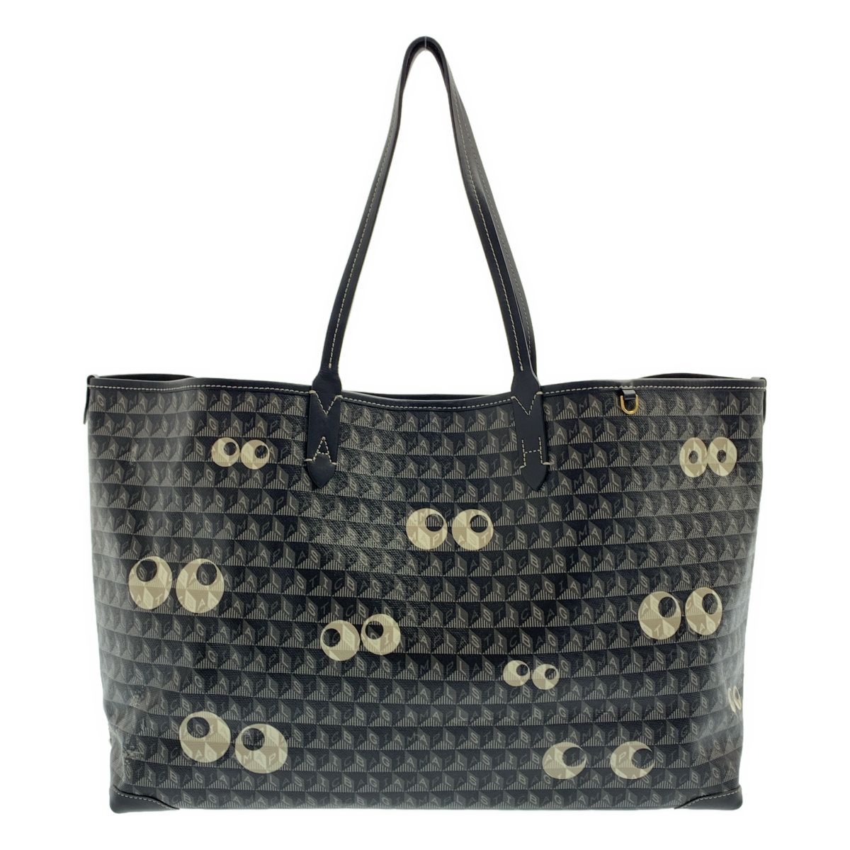 ANYA HINDMARCH / アニヤハインドマーチ | 2022SS | マルチアイ レザートートバッグ | ブラック | レディース