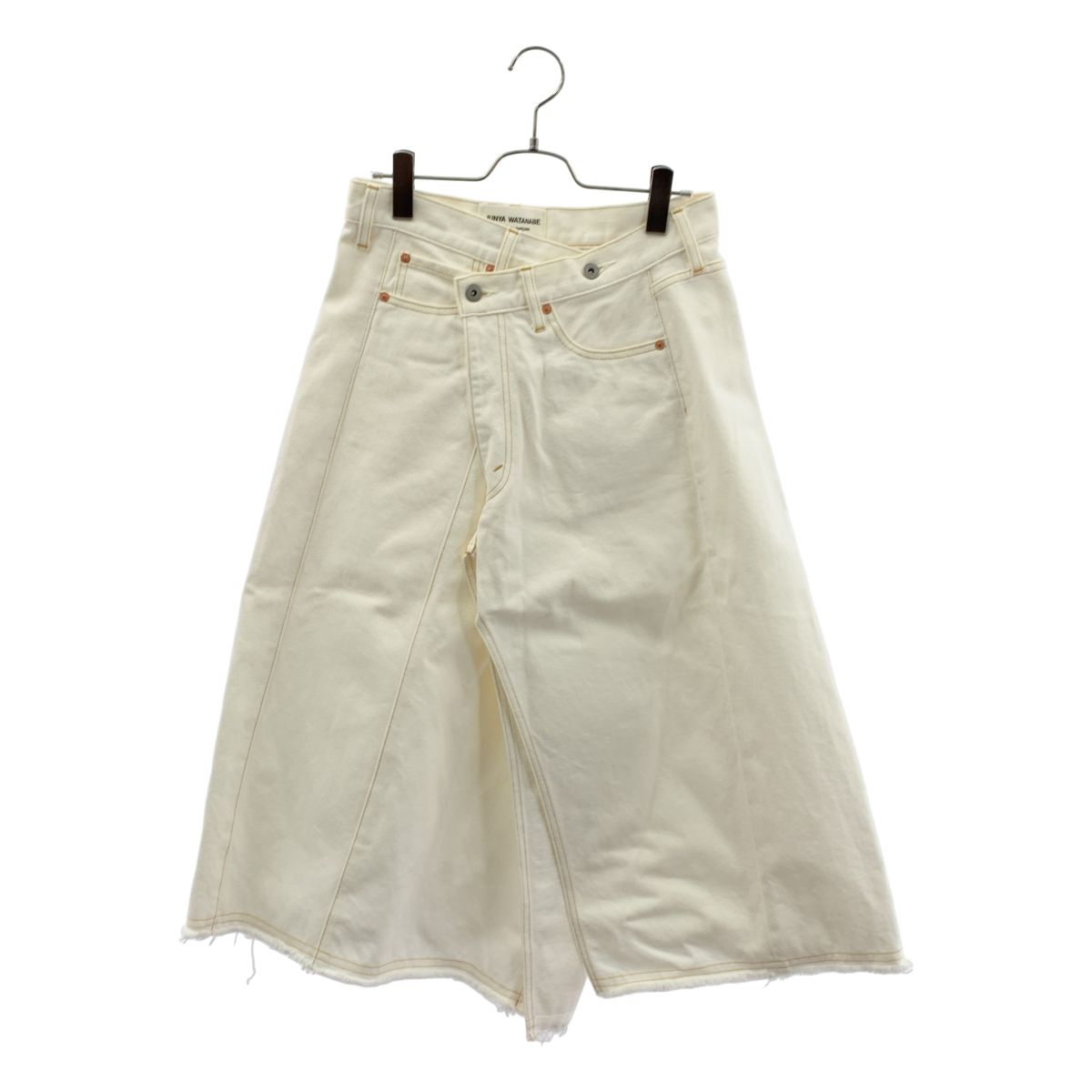 【美品】 JUNYA WATANABE COMME des GARCONS denim / ジュンヤワタナベコムデギャルソンデニム | 2020AW | 再構築 デニムスカート | S | ホワイト | レディース