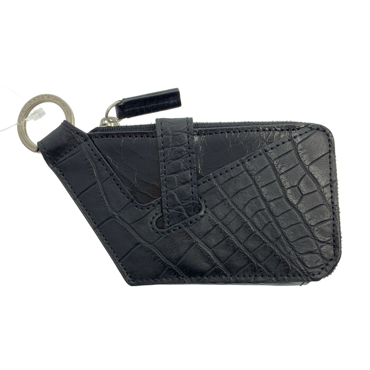 【新品】 Kiko Kostadinov / キココスタディノフ | 2025SS | OHNE WALLET ジオメトリック レザー コインケース | BLACK / ブラック | メンズ
