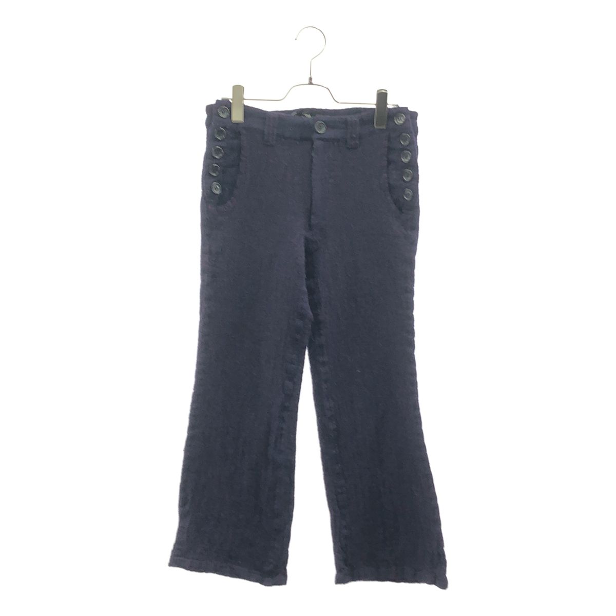 tricot COMME des GARCONS / トリココムデギャルソン | 2008AW | ウール 縮絨 サイドボタン パンツ | S | パープル | レディース