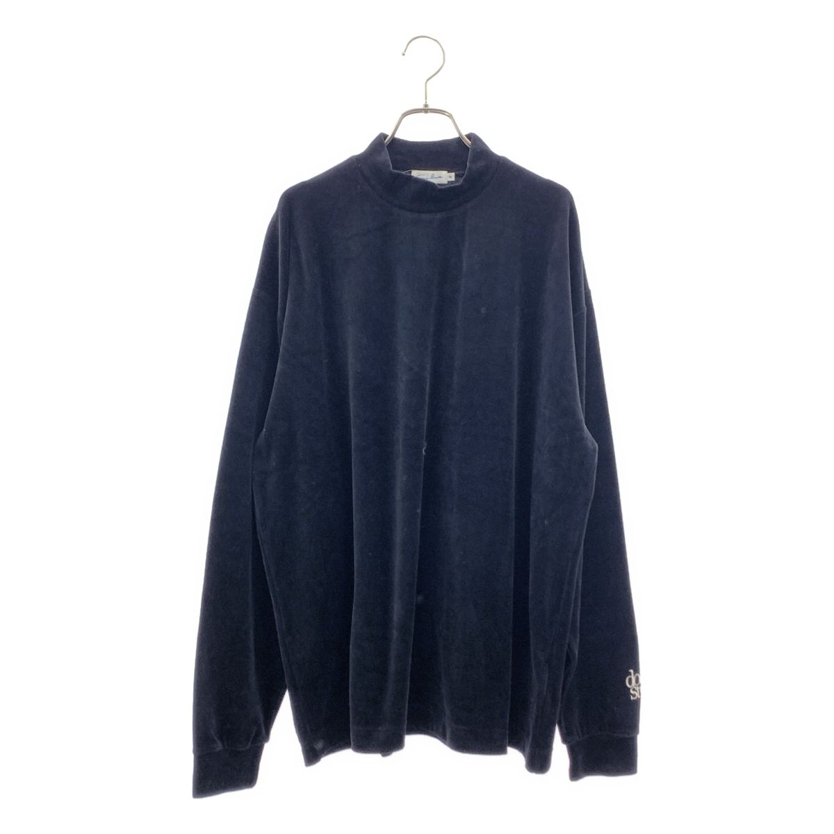 【美品】 sans limite / サンリミット | 2025AW | ベロアモックネック カットソー | 2 | ブラック | メンズ