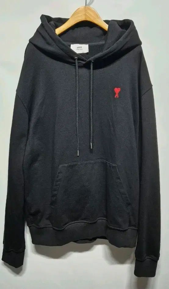 アミ 正規品 ハート フーディー Tシャツ ブラック XL