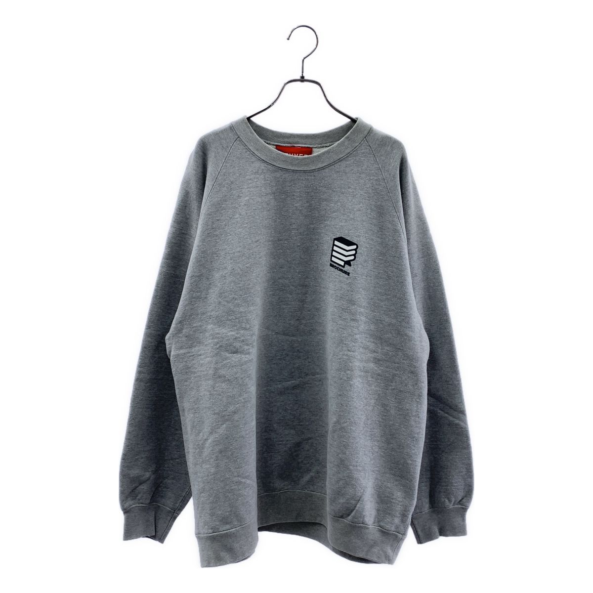 BROCHURE / ブローシュア | × nevver / ロゴ スウェット トレーナー | XL | グレー | メンズ