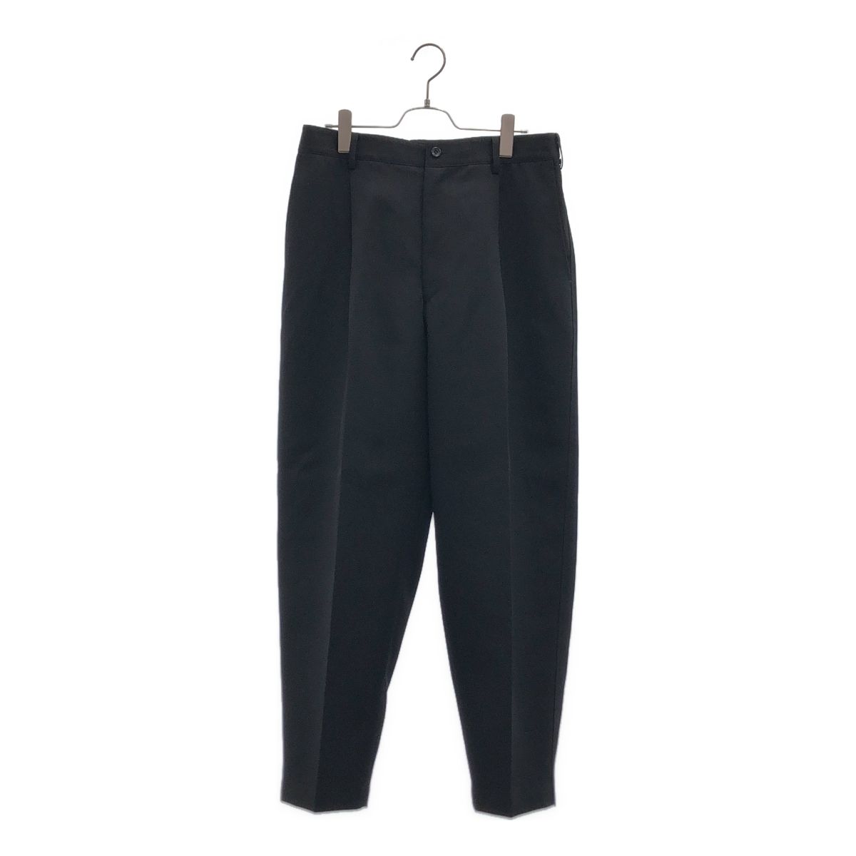 【美品】 Graphpaper / グラフペーパー | 2025AW | Scale Off Wool Wide Tapered Slacks スラックス パンツ | 2 | ブラック | メンズ