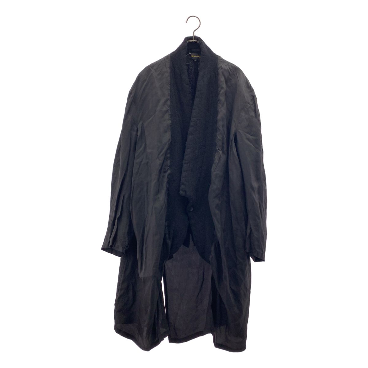 COMME des GARCONS / コムデギャルソン | 2021AW | 縮絨ウール インサイドアウト ウール ロング ジャケット | s | ブラック | レディース