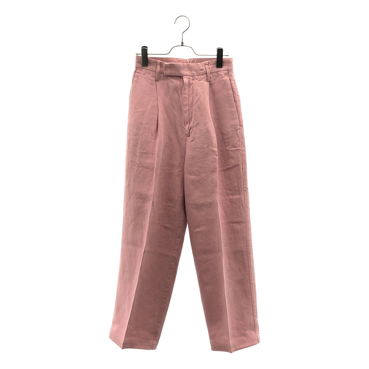 【美品】 AURALEE / オーラリー | 2022SS | WASH DUCK CANVAS SLACKS スラックス パンツ | 0 | ピンク | レディース