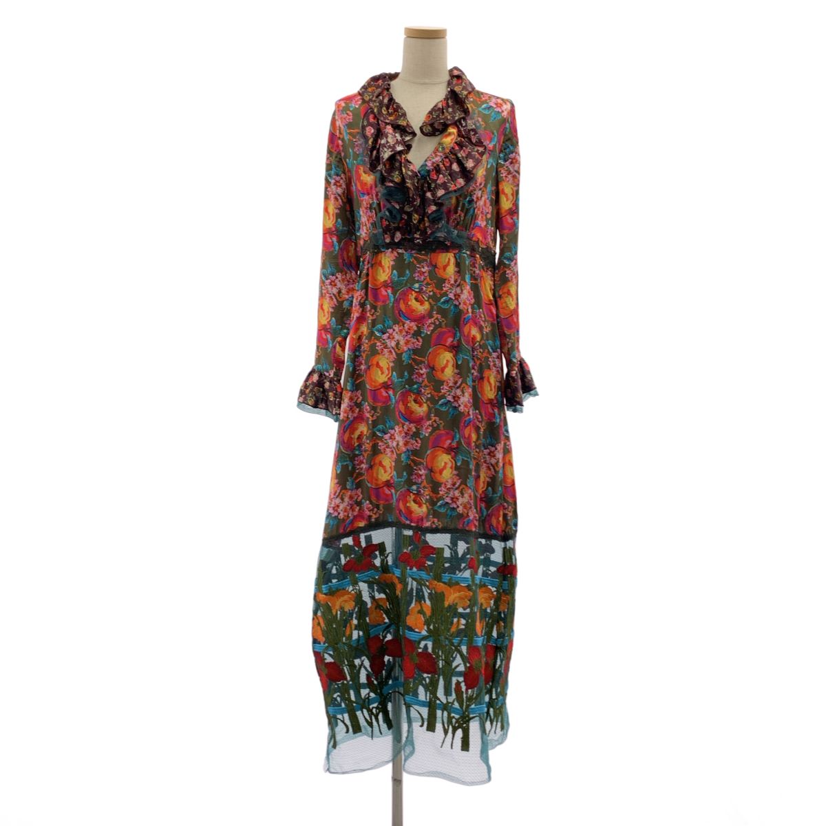 ANNA SUI / アナスイ | ビジューボタン エンブロイダリー ワンピース | 2 | マルチカラー | レディース 13,386円
