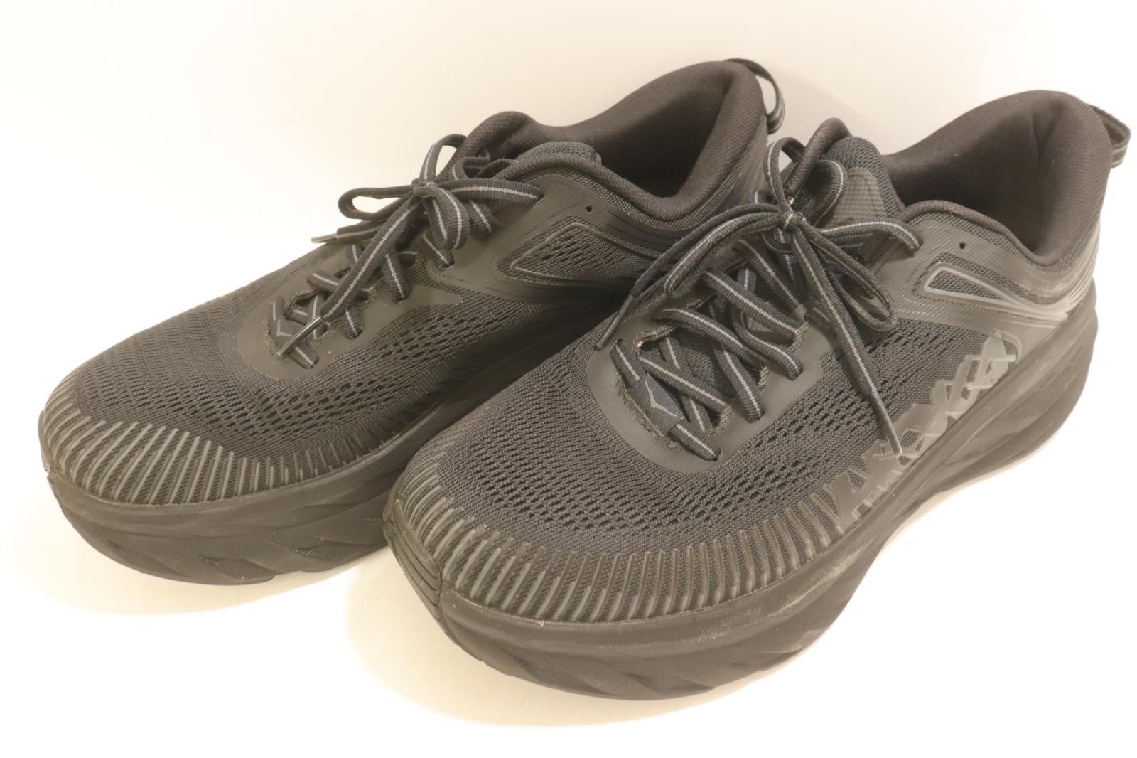 【中古】 HOKA ONEONE メンズスニーカー 28 F27220E スニーカー HOKA ONEONE 28 黒 ブラック ロゴ