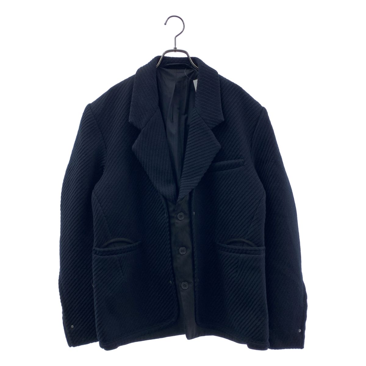 【新品】 Kiko Kostadinov / キココスタディノフ | 2025AW | HALICS BLAZER ウール混 コーデュロイ テーラードジャケット | 48 | MATT BLACK / ブラック | メンズ