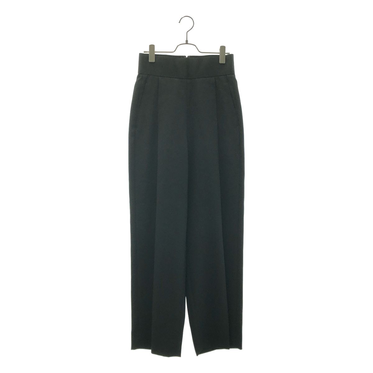 THE RERACS / ザリラクス | 2020SS | バックジップ タック ワイドスラックス パンツ | 38 | ブラック | レディース