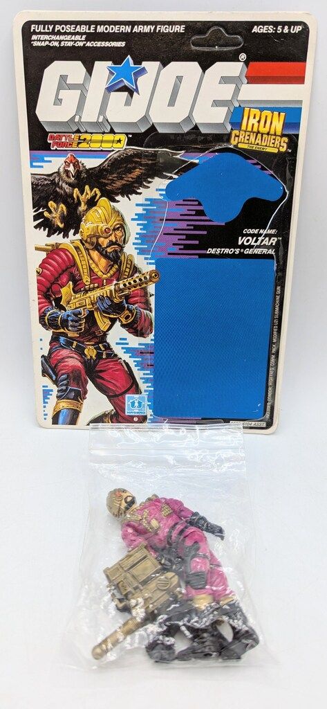 HASBRO シリーズ7 / 34バック BATTLE FORCE 2000 VOLTAR / FREE INSIDE MICRO FIGURE 3.5インチ