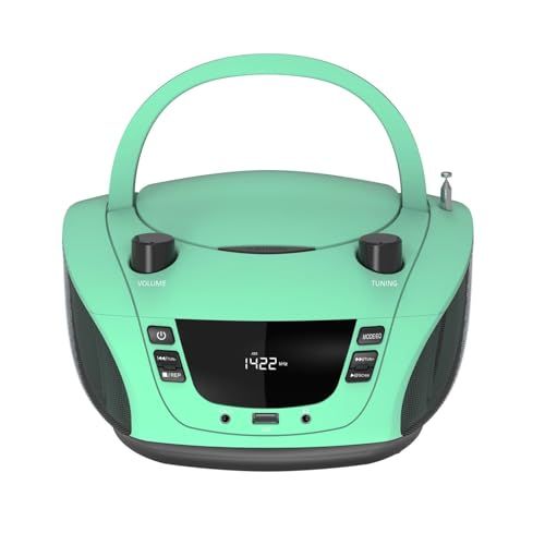 LONPOO ステレオ CDプレーヤー bluetooth対応 FMラジオ/AMラジオ MP3再生 USB/AUX入力 ヘッドフォンジャック LCDディスプレイ コンパクト cd プレーヤースピーカー付き/保育園語学学習ts 276ac05f