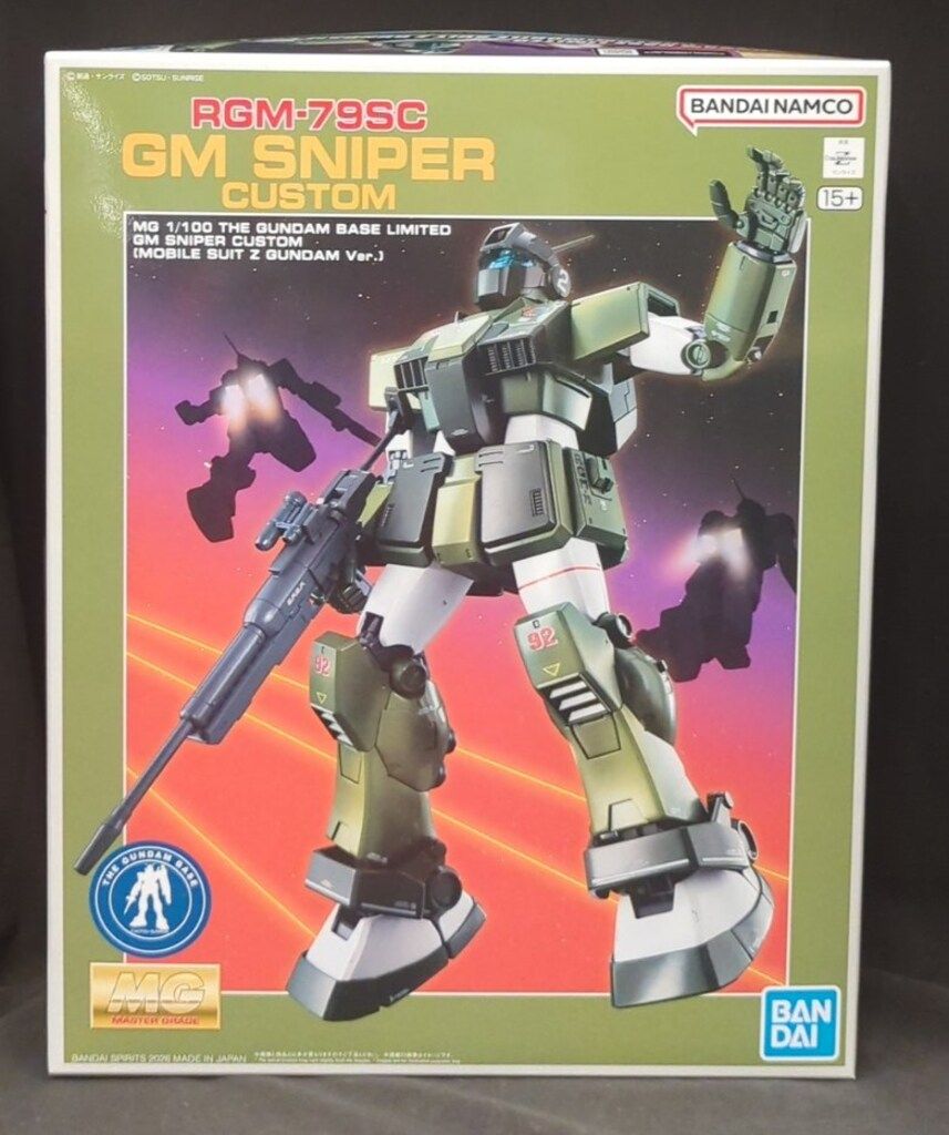 BANDAI NAMCO MG 1/100 バンダイナムコ版 ジム・スナイパーカスタム（機動戦士Zガンダム版）バンダイナムコ15+