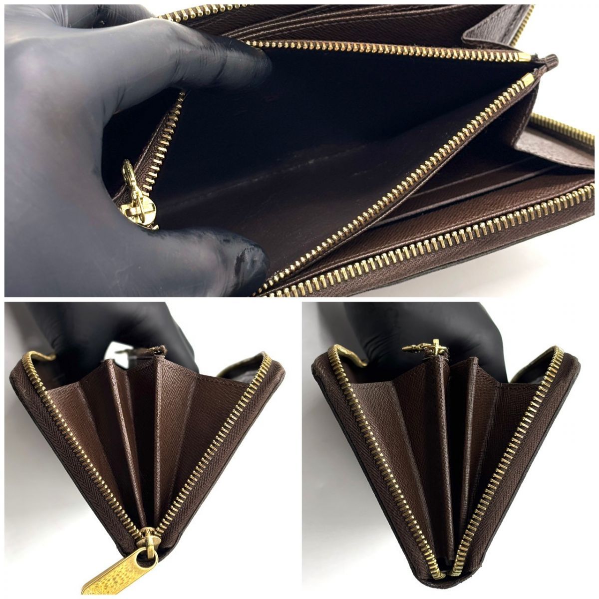 静かに格を刻む】 LOUIS VUITTON 長財布 ダミエ ジッピーウォレット 8 