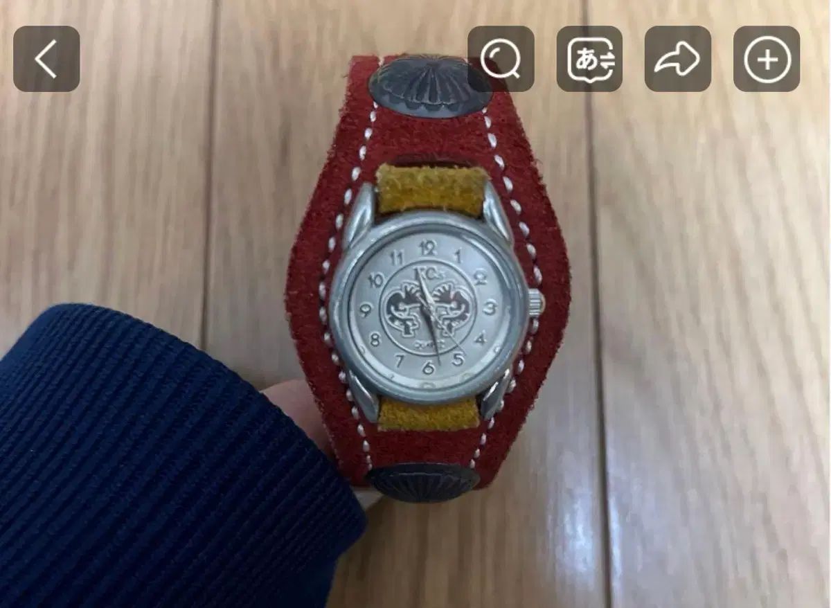 KC's ケイシーイズ スウェード ウォッチ ブレス リストウォッチ