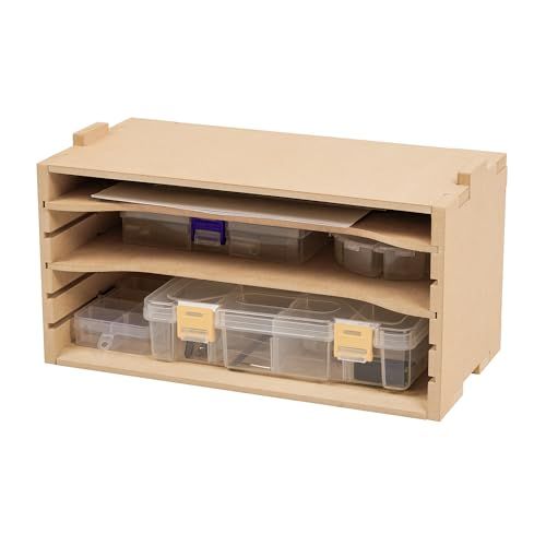 プラモデル ペイントラック MDF素材 モデルツール収納ラック 高度調節可能 工具収納 部品/部品ケース/工具ケース収納 プラモデル道具収納 工具収納ラック 模型工具収納 GK5as 4a655e10