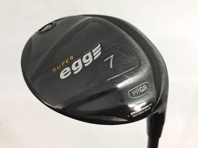 返品OK 【中古ゴルフクラブ】プロギア SUPER egg (金エッグ) フェアウェイ 2017(高反発) オリジナルカーボン 7W