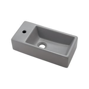 【新品・5営業日で発送】KAKUDAI カクダイ 置型手洗器(左・マットグレー)【264-001LV-MGY】