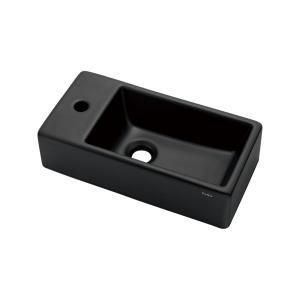 【新品・5営業日で発送】KAKUDAI カクダイ 壁掛手洗器(左・マットブラック)【264-001LW-MD】